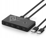 Switch USB KVM USB 2x4 UGREEN USB 3.0 (black)