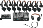 HOLLYLAND SOLIDCOM C1 PRO WIRELESS INTERCOM SYSTEM WITH 8 ENC HEADSETS WITH HUB STATION