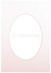 Passepartout 30x40, soft white oval