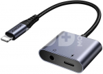 Joyroom 2-in-1 Audio adapter SY-L01 Lightning to 3.5mm + Lightning (black)