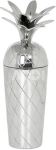 SAVEX Pineapple Cocktail Shaker, Metal, Silver, H28 cm