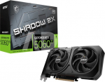 MSI GeForce RTX 5060 Ti 8G SHADOW 2X OC PLUS Bulk Pack | NVIDIA | 8 GB | GeForce RTX 5060 Ti | GDDR7 | HDMI ports quantity 1 | PCI Express Gen 5 x16 (uses x8)