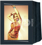 1x125 Daiber Passepartout 13x18 endless, linen, black