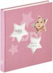 Walther Estrella rosa 28x30,5 50 wei&szlig;e Seiten Babyalbum UK133R