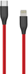 Silikoninis kabelis USB Type-C - Lightning (Red, 1m)