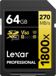 Lexar Pro 1800x SDXC R270/W180 64GB U3 (V60) UHS-II
