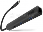 Newell 6-in-1 hub - graphite