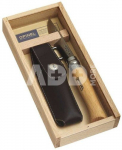 KNIFE OPINEL CLASSIC NR 8 STAINLES STEEL OLIVE WOOD GIFT BOX
