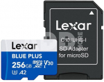 Lexar microSDHC Blue Plus UHS-I with SD adapter, up to 170MB/s read C10/A2/U3 (V30) 256GB