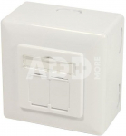 Logilink | Cat.6A Wall Outlet STP | NP0124 | White