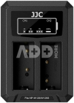 JJC Fuji DCH W126TC USB C Dual Battery Charger (voor Fuji NP W126 accu)