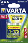 10x4 Varta Rechargeable Accu NiMh 800 mAh Micro