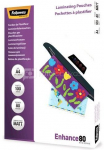 Fellowes Matt laminating pouches 80 micron, A4 100-pack