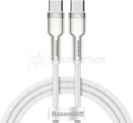 Cable USB-C to USB-C Baseus Cafule, 100W, 1m (white)
