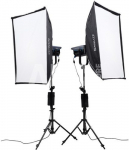 Nanlite FC-300B 2KIT-ST-LS with softboxes and stands