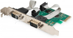 Digitus 2 x serial (COM) PCIe card whit low profile bracket