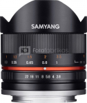 SAMYANG 8MM F/2.8 UMC FISHEYE II FUJI X BLACK
