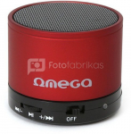 Omega Bluetooth speaker V3.0 Alu 3in1 OG47R, red (42646)