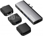 Caruba Multi Functional 9 in 1 USB C Hub Space Gray
