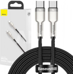 Baseus Cable USB-C to USB-C Baseus Cafule, 100W, 2m (black)