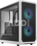 Fractal Design Focus 2 RGB White TG Clear Tint, Midi Tower, Power supply included No
