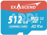 Exascend UHS-I microSD Card Series 512GB Gaming