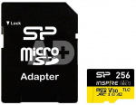 Silicon Power Memory card microSDXC Inspire 256GB UHS-I U3 A2 V30 4K TLC
