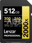 Lexar SDXC Pro 2000X UHS-II U3 R300/W260 (V90) 512GB