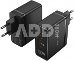 Vention FEGB0-EU 2xUSB-C 1xUSB-A 100W/100W/30W GaN network charger (black)