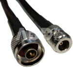 Kabelis LMR-400, 1m, N-male į N-female