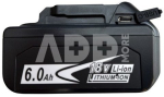 Akumuliatorius skirtas įrankiams MAKITA BL1860B, 18V, 6Ah, Li-ion, USB Type-C