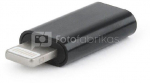 Gembird USB Type-C adapter (CF/8pin M), Black
