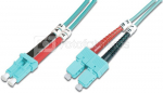 Digitus FO Patch Cord, Duplex, LC to SC MM OM3 50/125 &micro;, 1 m