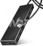 AXAGON SuperSpeed USB-A FLAT Hub | HUE-F7A