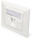 Digitus | Wallplate for Keystone Modules, German type, middle plate 50x50 mm, frame 80x80 mm | DN-93811