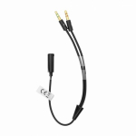 3.5mm Female 4-Pin to Dual 3.5mm Male 3-Pin Audio Adapter