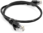 Kabelis Cat5E UTP, 0.5m Black