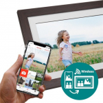 Frameo Digital Photo Frame HF-101WB Brown 10.1 Inch