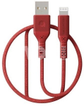 Premium MFI sertifikuotas kabelis USB - Lightning (Red, 1.2m)