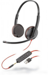 Plantronics Headset Blackwire 3225 C3225 PC USB-A GSM jack 3.5mm stereo BULK