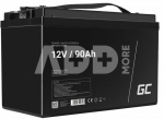 Green Cell Battery AGM 12V 90Ah