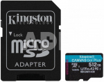 Kingston microSD 64GB CanvasGo! Plus 200MB/s A2 U3 V30 + adapter