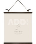 Focus Poster Hanger Magnetic Walnut 51cm