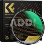 K&F Concept K&F 52MM Gold Streak Effect Lens Filter (2mm) Anamorphic Optical Glass Light Flare Effect