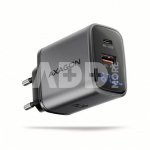 AXAGON ACU-PQ67D GaN Wall charger 67W, USB-A + USB-C, PD3.0/PPS/QC4+/SF, Black