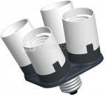 Falcon Eyes Lampholder AD-4E27 from 1 to 4 Lamps