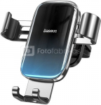 Baseus Glaze gravitational car holder for ventilation grid, aluminum (black)