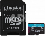 Kingston microSD 1TB CanvasGo! Plus 200MB/s A2 U3 V30 + adapter