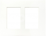 Focus Passepartout White w. white core 24x30 Collage 2 images