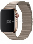 Devia Elegant Leather Loop(44mm) for Apple Watch stone
